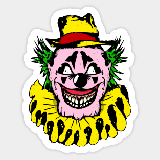 Colorful Crazy Clown Sticker